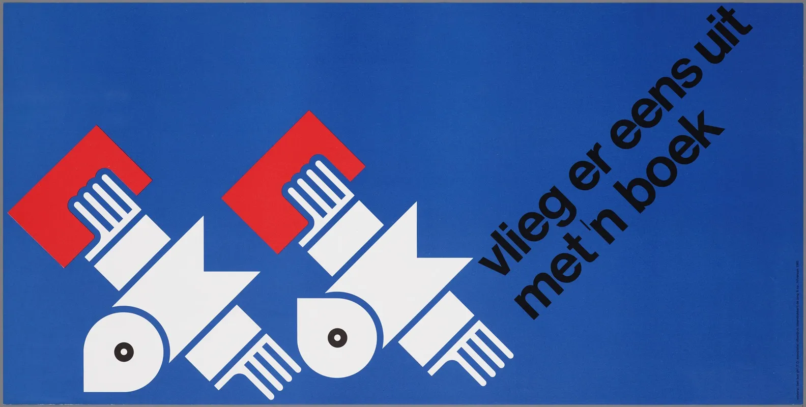 Vlieg Er Eens Uit Met N Boek Wall Art by Ben Bos - High-Resolution Digital Print