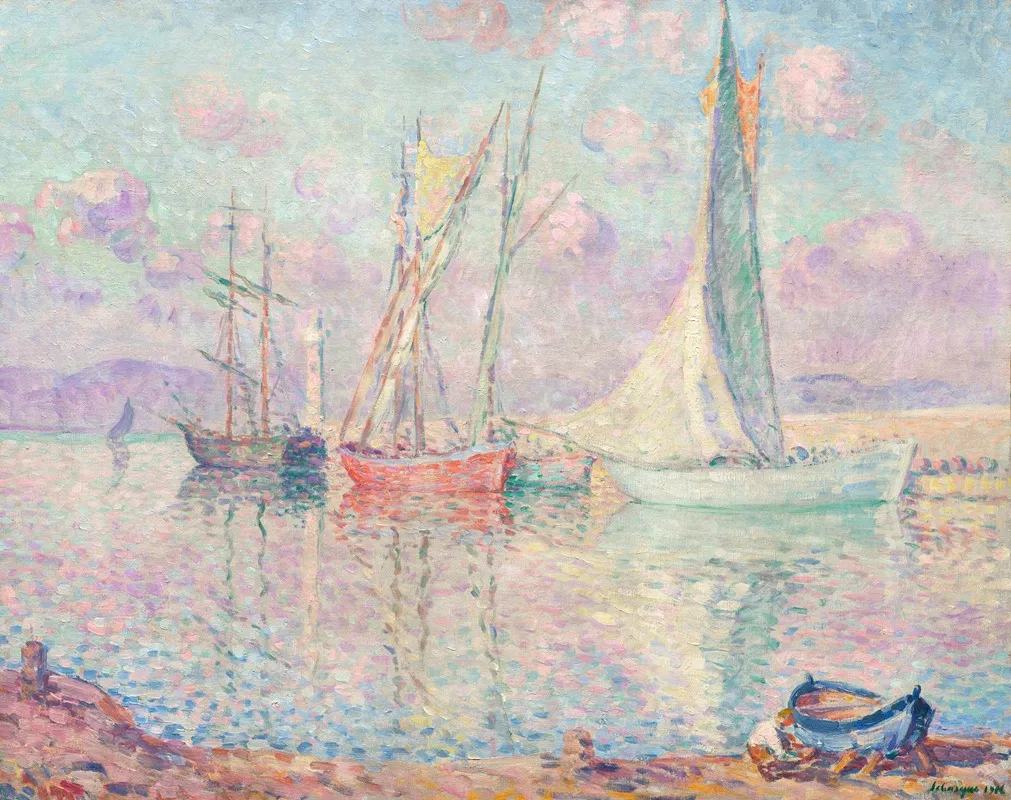 Voiliers Dans Le Port De Saint Tropez