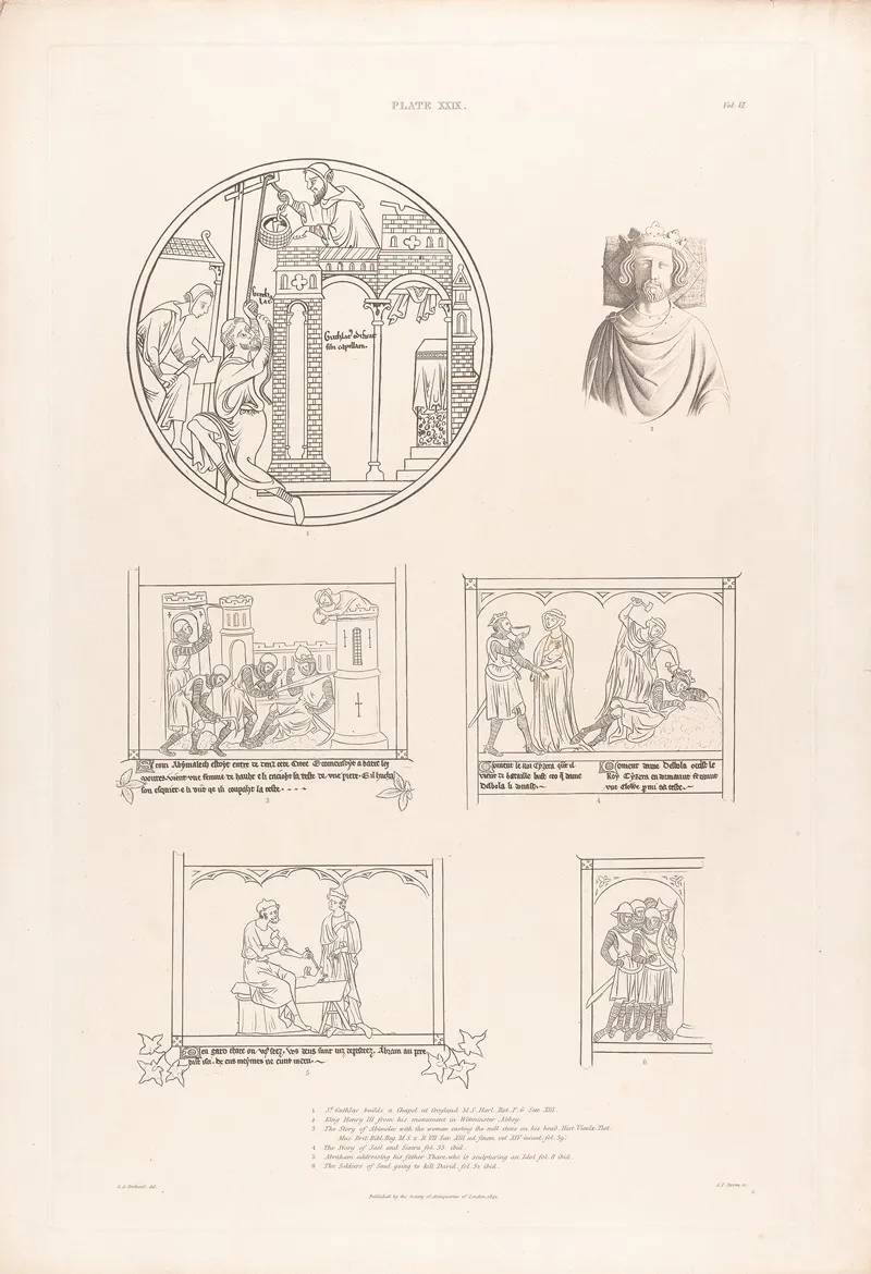 Vol 6 Plate Xxix Wall Art by Charles Alfred Stothard - High-Resolution Digital Print