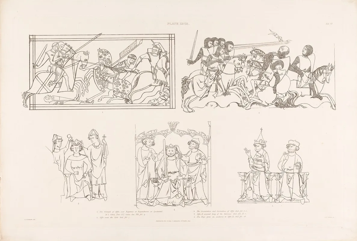 Vol 6 Plate Xxviii Wall Art by Charles Alfred Stothard - High-Resolution Digital Print