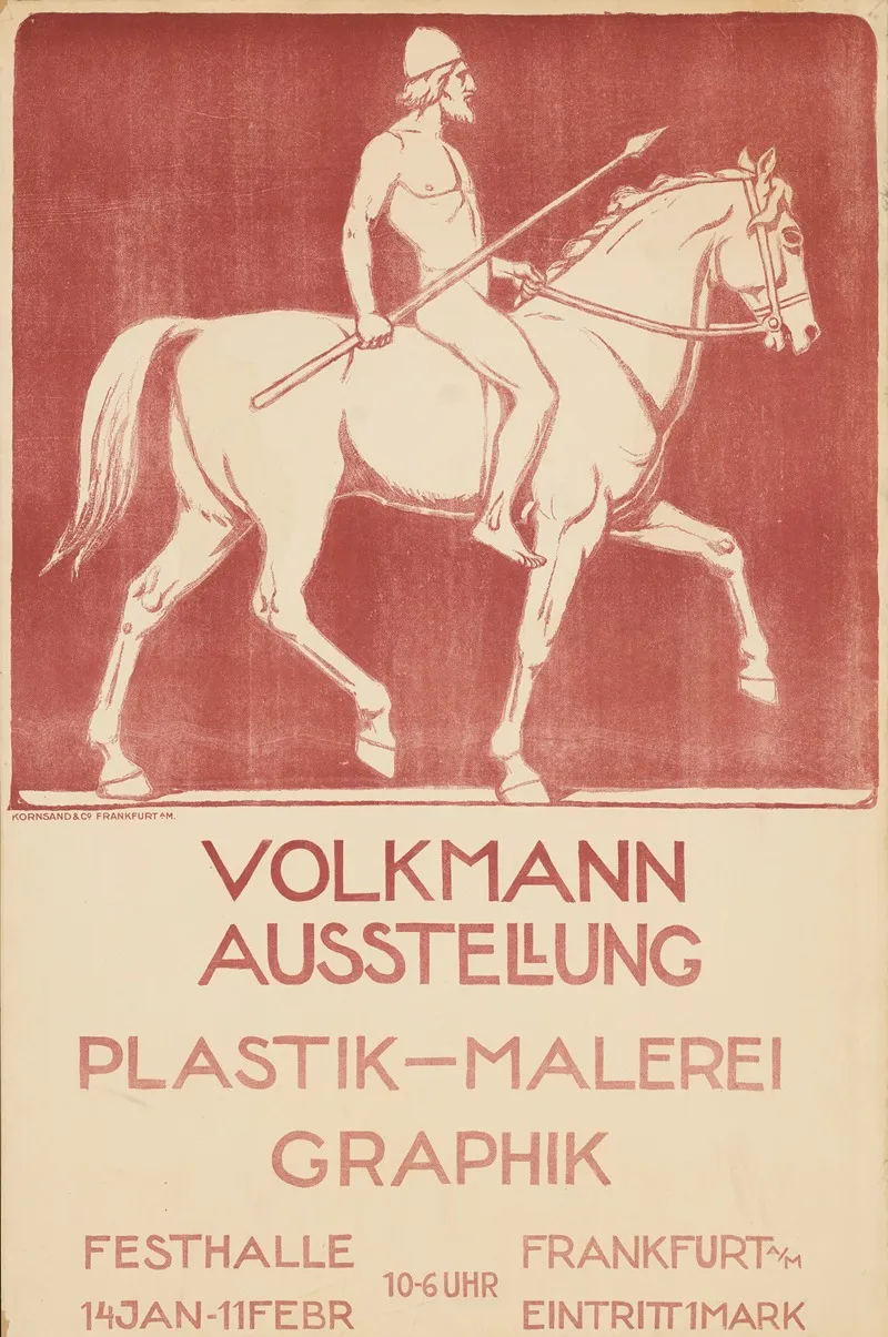 Volkmann Auusstellung Plastik Malerei Graphik Wall Art by Artur Volkmann - High-Resolution Digital Print