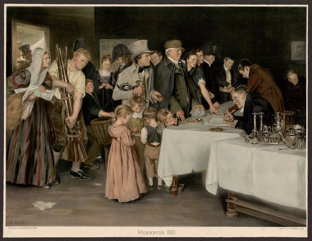 Volksopfer 1813 Wall Art by Arthur Kampf - High-Resolution Digital Print