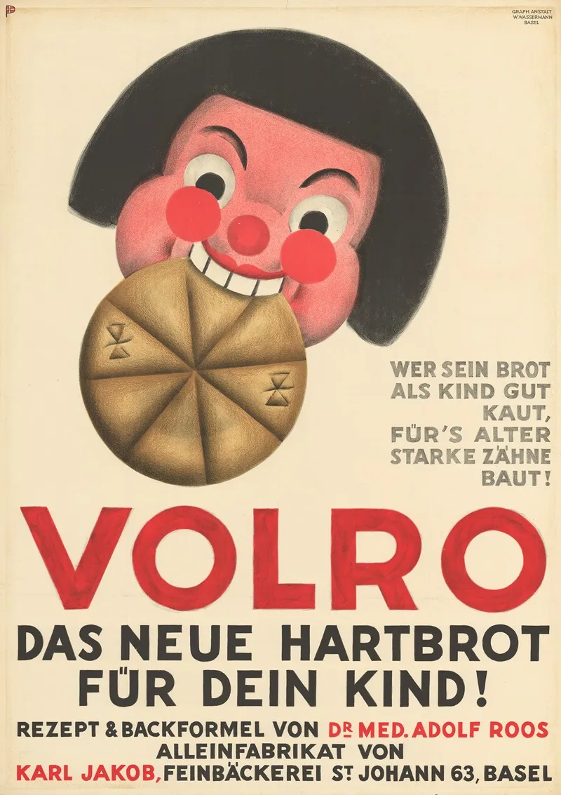 Volro Das Neue Hartbrot Fur Dein Kind Wall Art by Otto Plattner - High-Resolution Digital Print