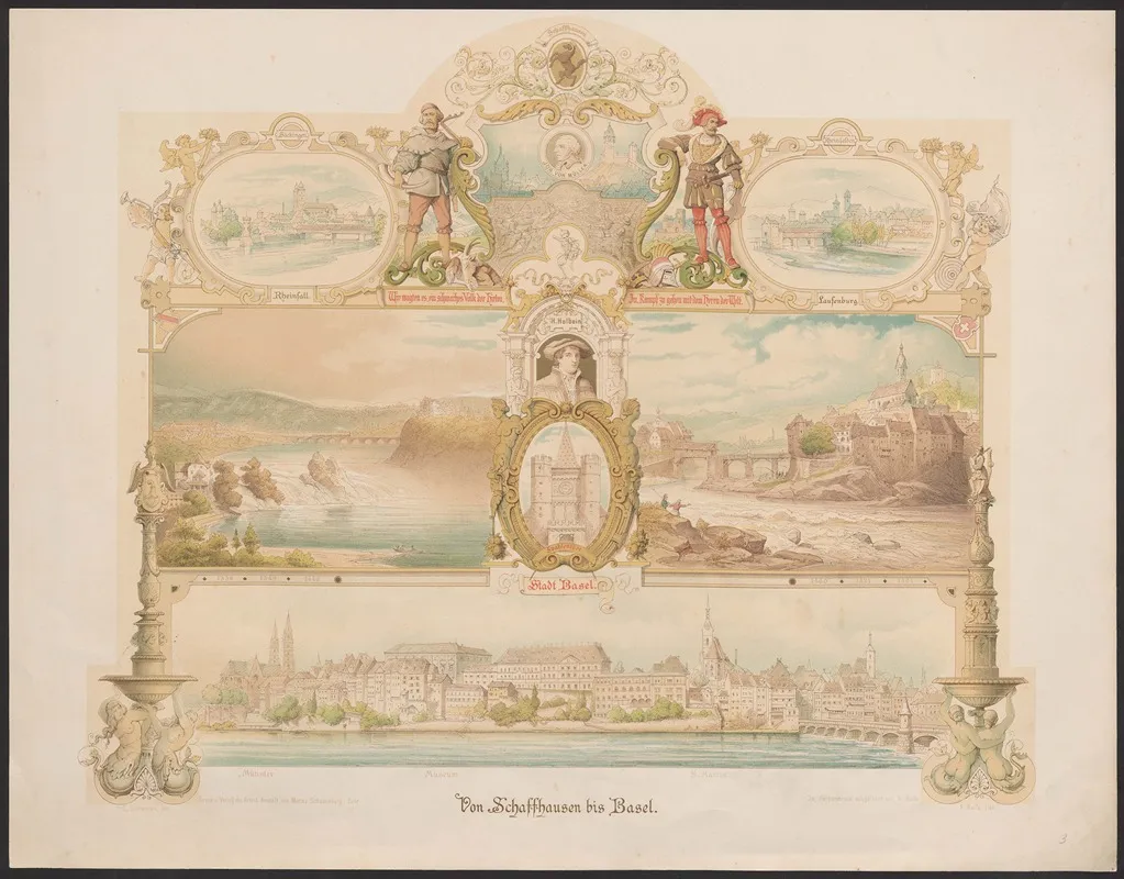 Von Schaffhausen Bis Basel Wall Art by Caspar Scheuren - High-Resolution Digital Print