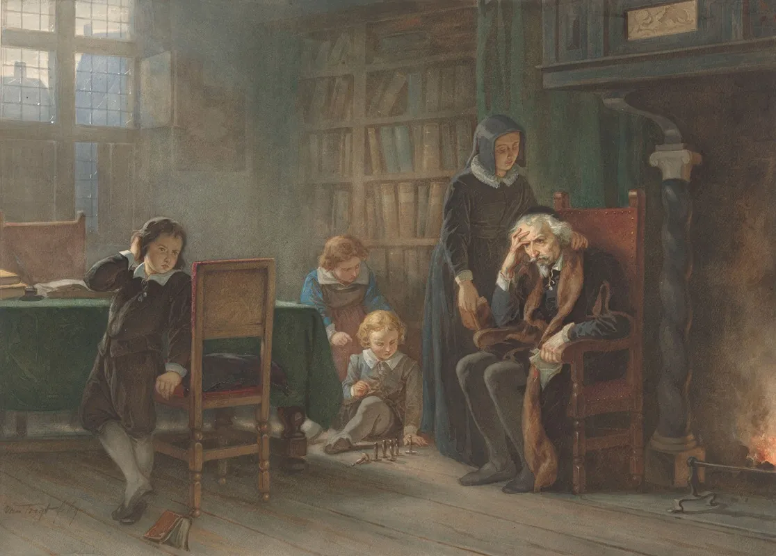 Vondel In Zijn Laatste Levensjaren Wall Art by Hendrik Albert van Trigt - High-Resolution Digital Print