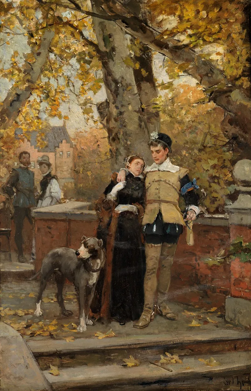 Vor Dem Ausmarsch Wall Art by Carl Hoff - High-Resolution Digital Print