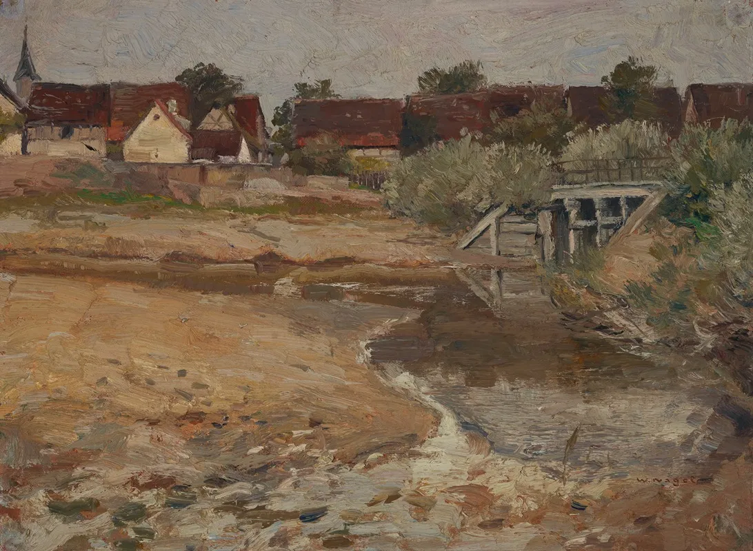 Vor Dem Dorf Wall Art by Wilhelm Nagel - High-Resolution Digital Print