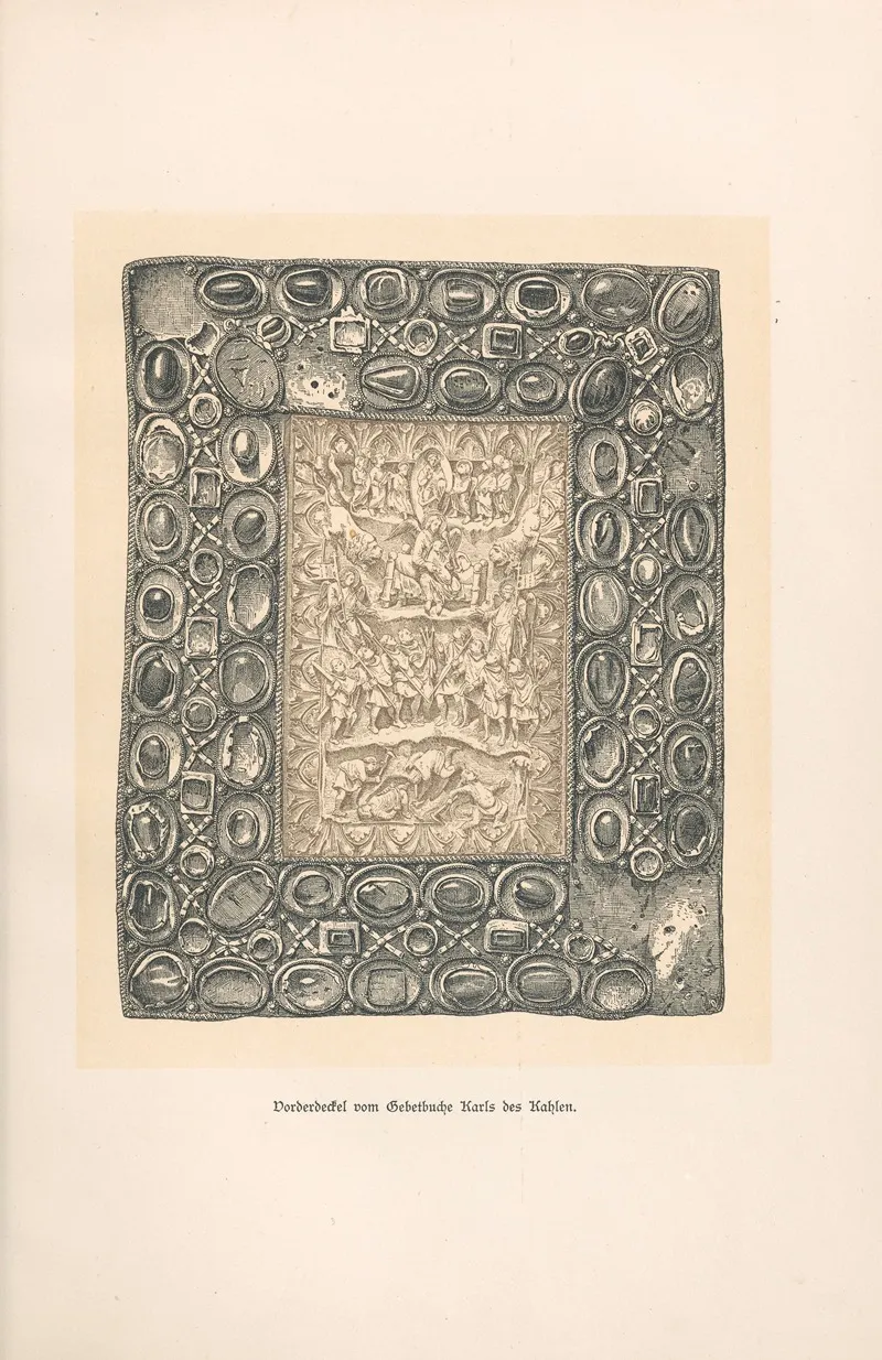 Vorderdeckel Vom Gebetbuche Karls Des Kahlen Wall Art by Jakob von Falke - High-Resolution Digital Print