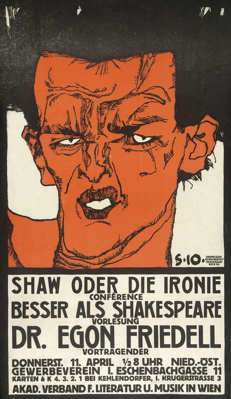 Vorlesung Dr Egon Friedell Shaw Oder Die Ironie