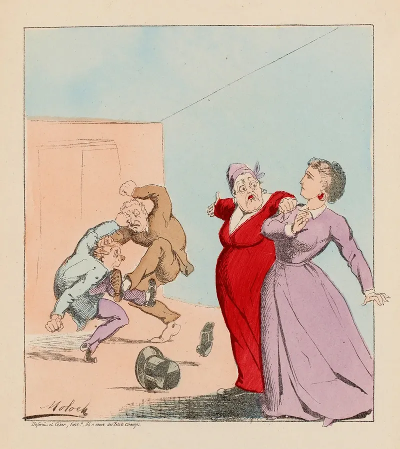 Vot Mari A Ose Appeler Le Mien Wall Art by Moloch (Alphonse Hector Colomb) - High-Resolution Digital Print