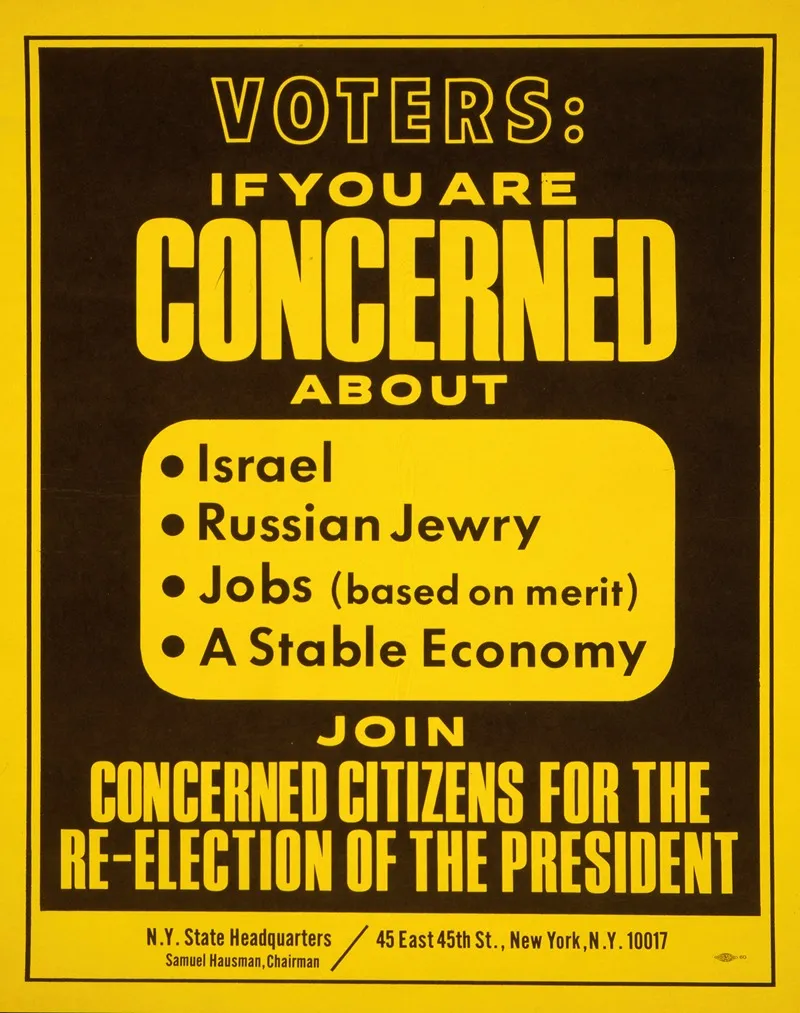 Voters If You Are Concerned About Israel Russian Jewry Jobs Based On Merit A Stable Economy Join Concerned Citizens