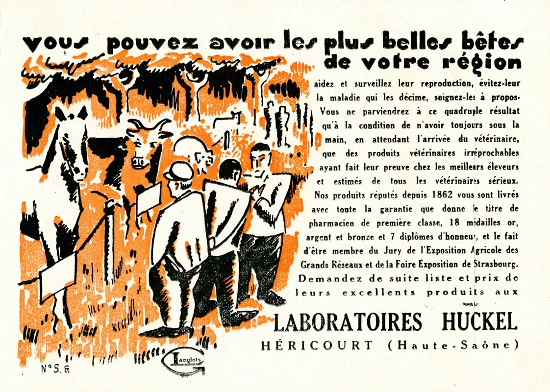 Vous Pouvez Avoir Les Plus Belles Betes De Votre Region Wall Art by Langlois - High-Resolution Digital Print