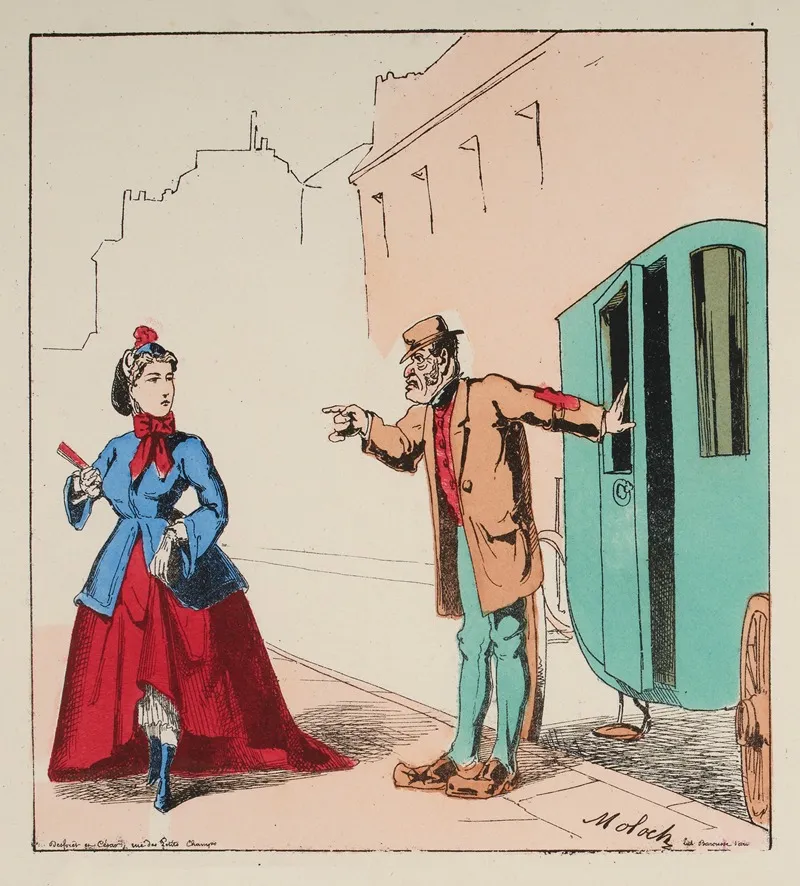 Vous Savez La Bourgeoise Qufaut Pas Mla Faire Votmari Vous Met Dans Ma Voiture Me Donne Une Adresse Wall Art by Moloch (Alphonse Hector Colomb) - High-Resolution Digital Print