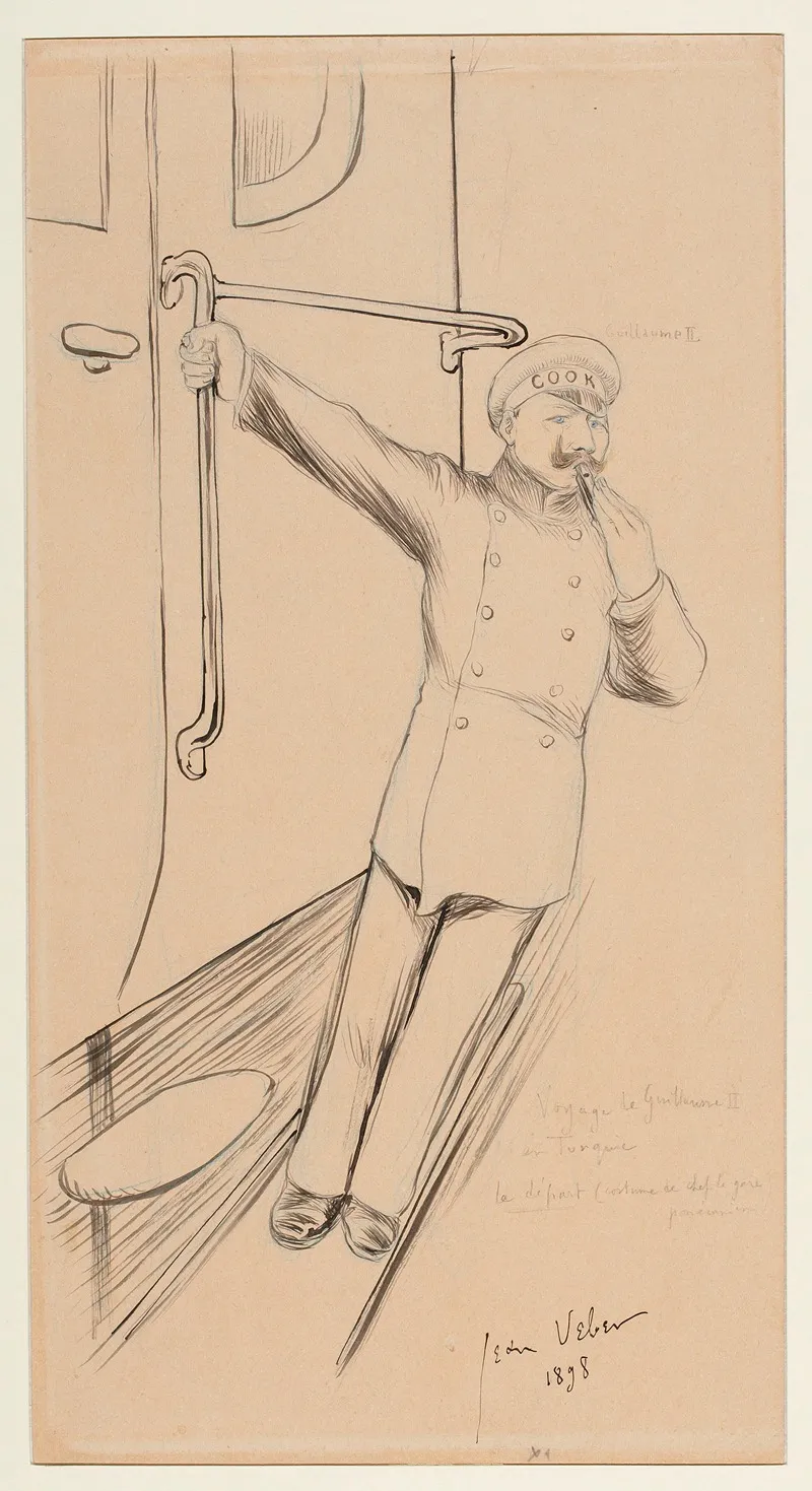 Voyage De Guillaume Ii En Turquie Le Depart Costume De Chef De Gare Pomeranien
