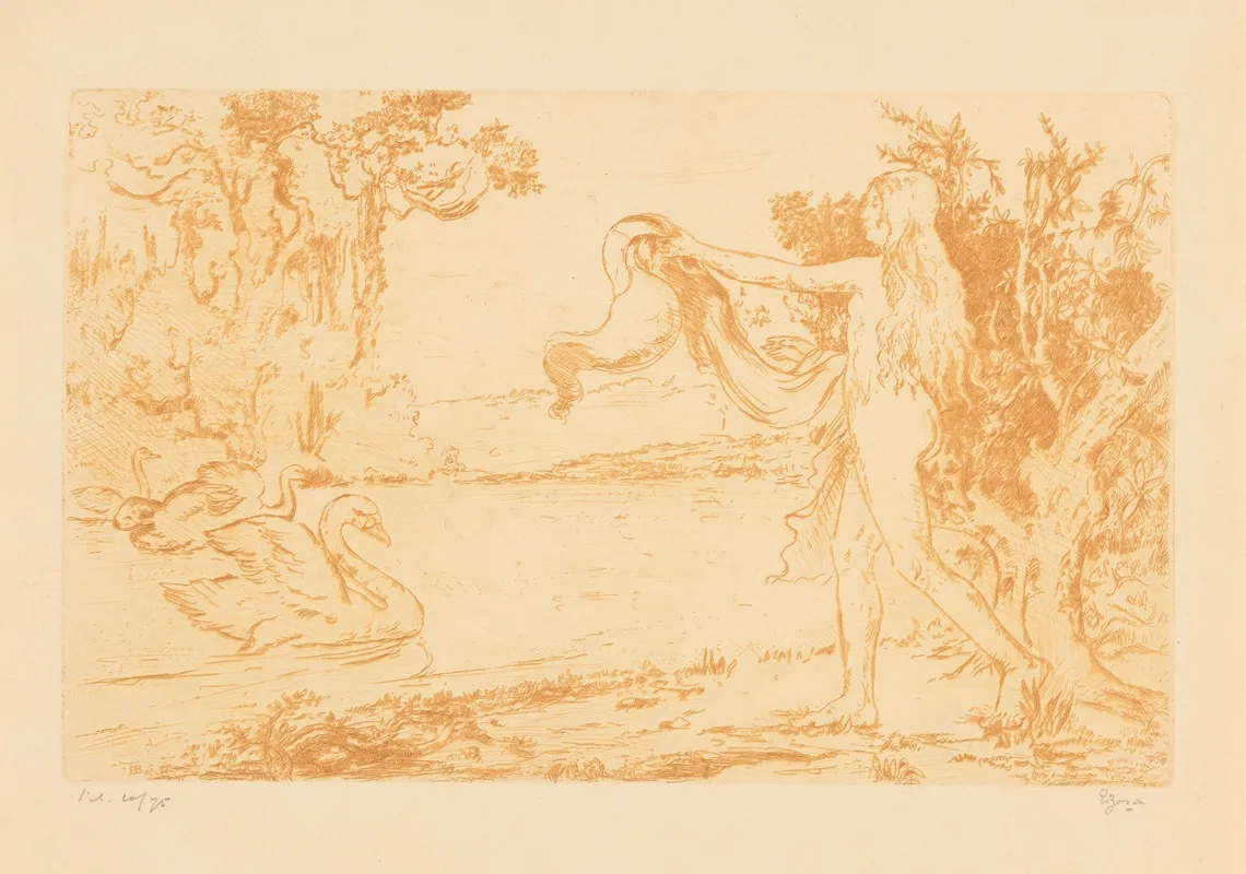 Vrouw Met Zwanen