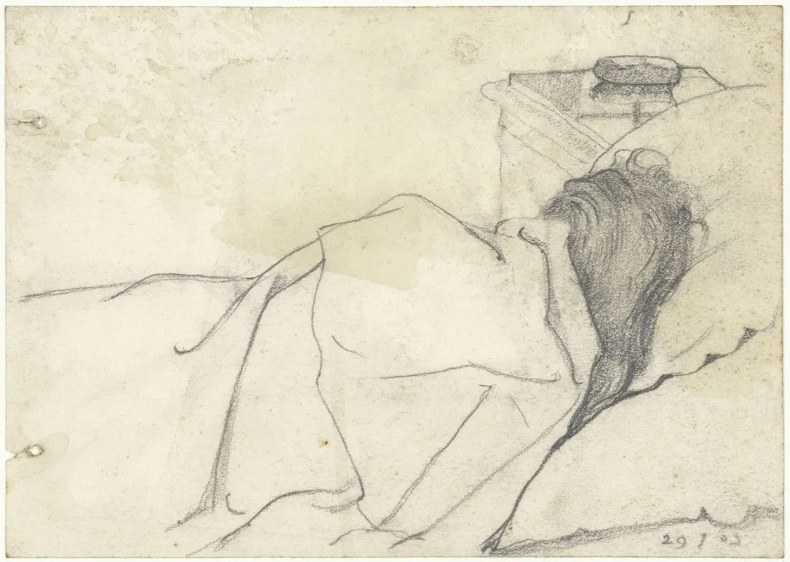 Vrouw Van Richard Roland Holst In Bed Met Afgewend Gezicht Wall Art by Richard Nicolaüs Roland Holst - High-Resolution Digital Print