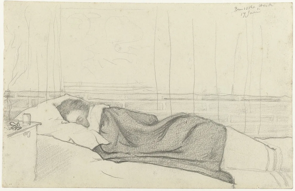 Vrouw Van Richard Roland Holst In Bed Naar Links