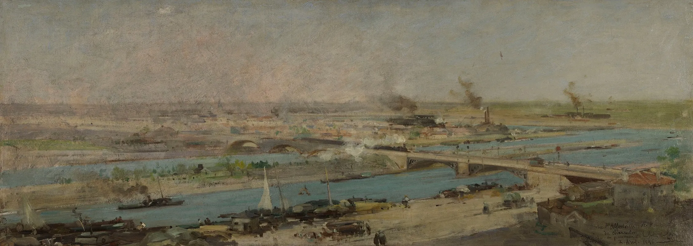 Vue Dalfortville Prise Des Hauteurs De Charenton Wall Art by Raoul Arus - High-Resolution Digital Print