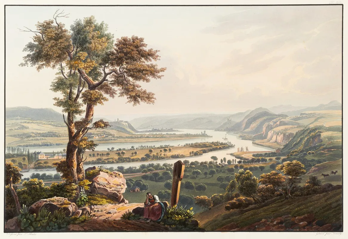 Vue De Karthaus Vers Le Chateau De Stolzenfels