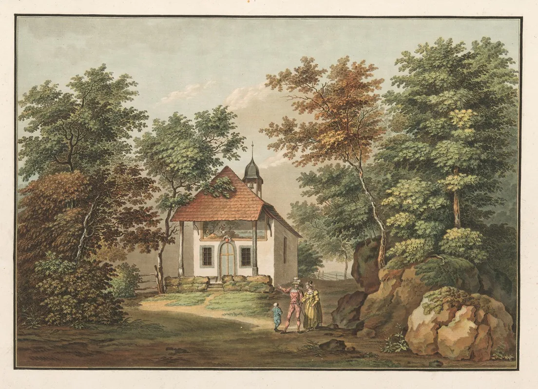 Vue De La Chapelle De Guillaume Tell Dans Le Canton De Schweiz