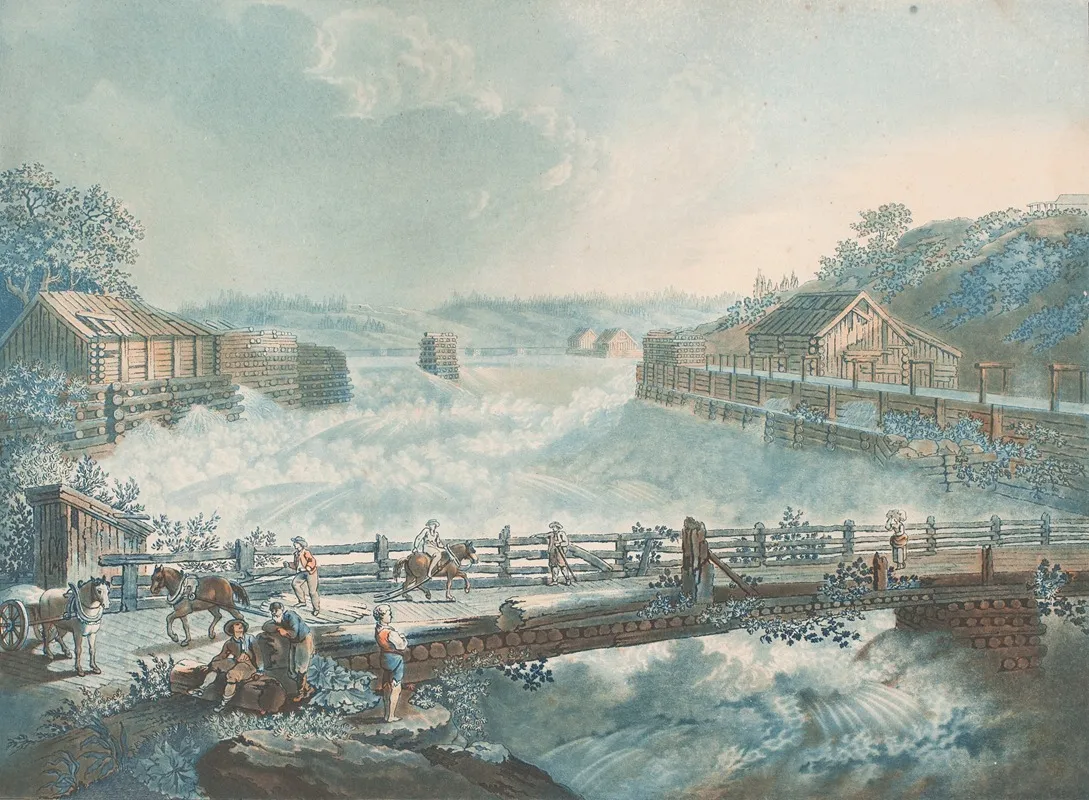 Vue De La Premiere Chute Deau De Tisteddal En Norwege Wall Art by Georg Haas - High-Resolution Digital Print