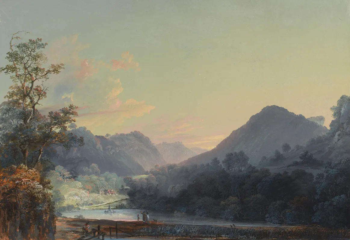 Vue De La Solitude Darlesheime Wall Art by Johann Baptist Stuntz - High-Resolution Digital Print