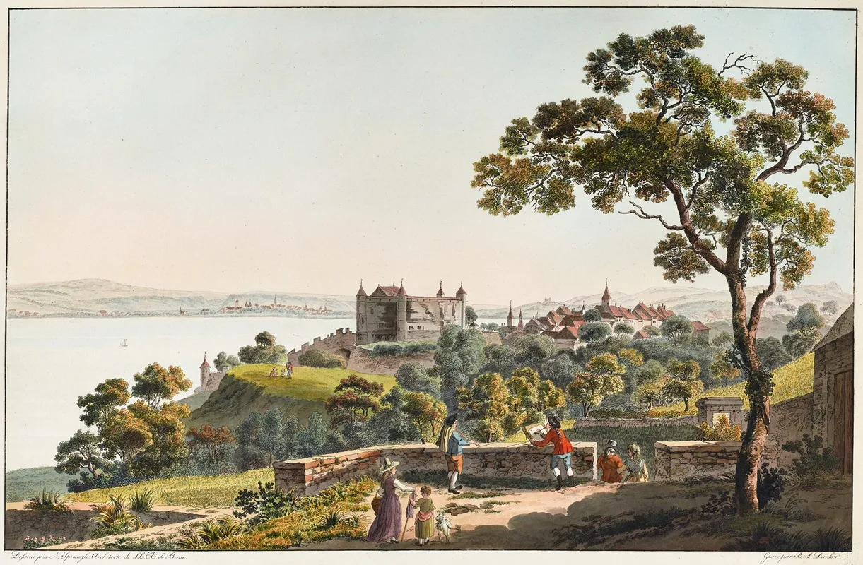 Vue De La Ville De Grandson