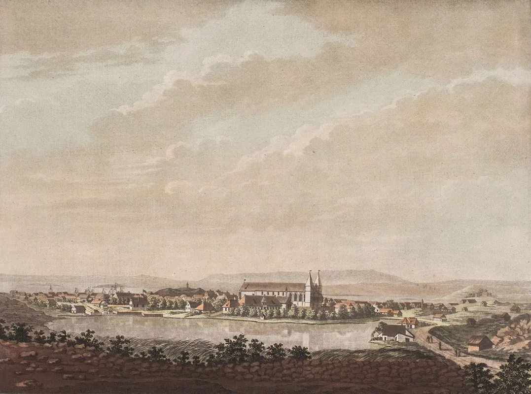 Vue De La Ville De Stavanger En Norvege Wall Art by Georg Haas - High-Resolution Digital Print