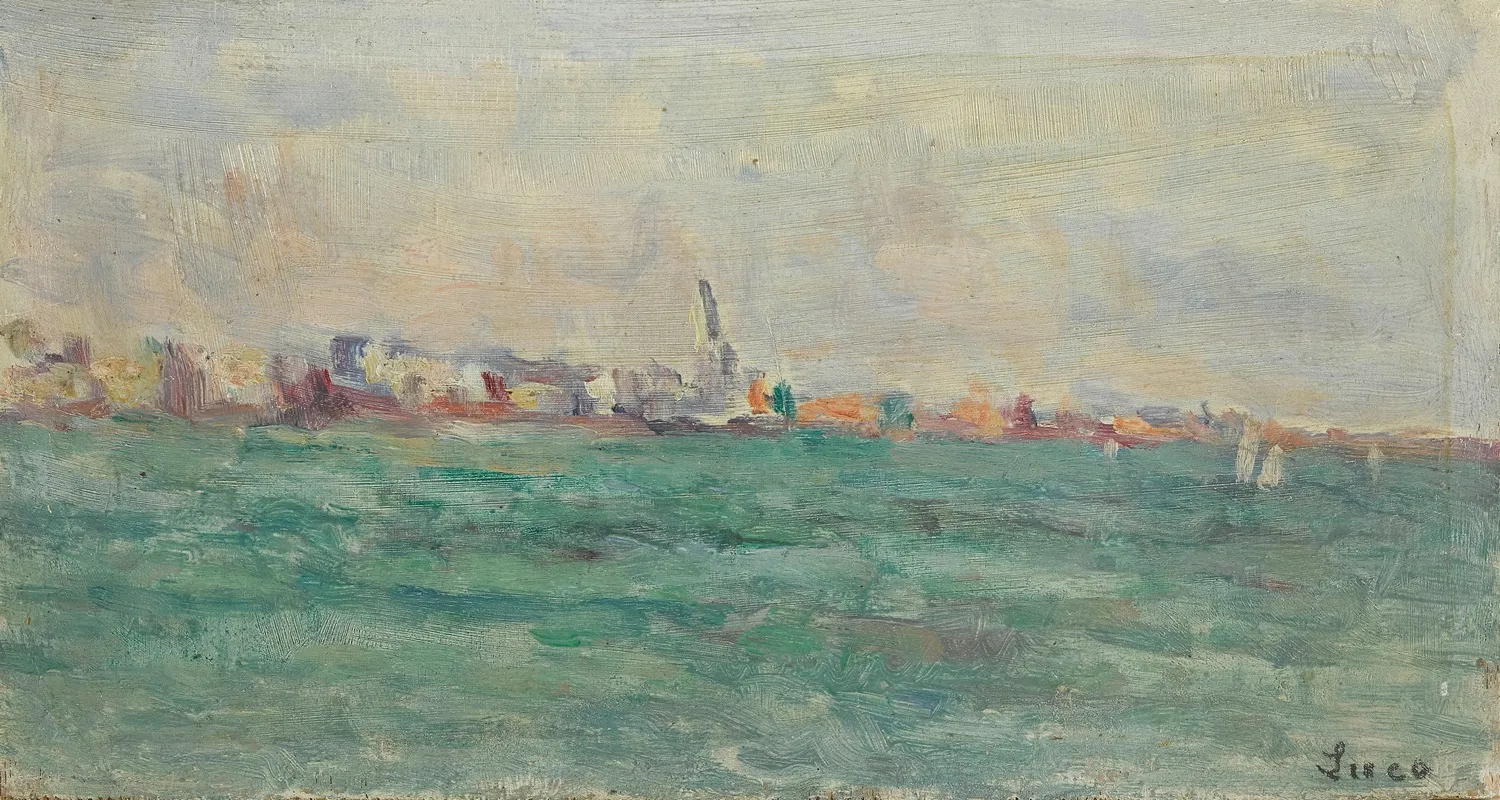 Vue De Parame Wall Art by Maximilien Luce - High-Resolution Digital Print