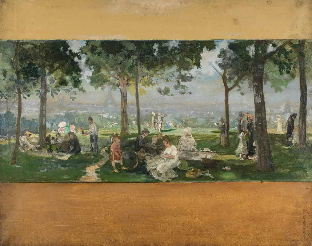 Vue De Paris Depuis Vanves Wall Art by Paul Léon Felix Schmitt - High-Resolution Digital Print