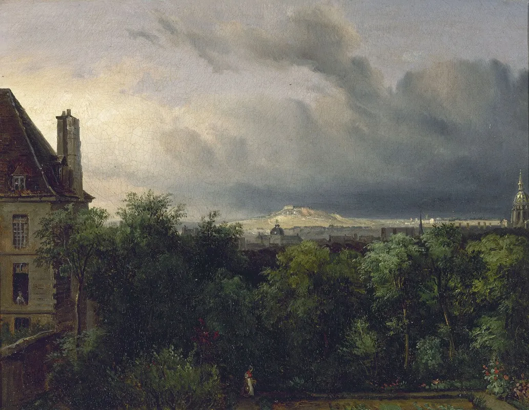 Vue De Paris Prise De Montparnasse 2 Wall Art by François-Edme Ricois - High-Resolution Digital Print