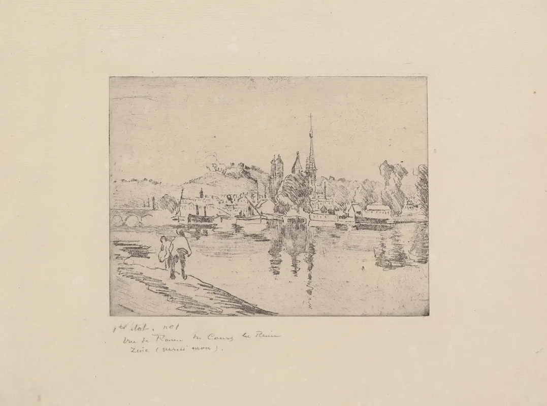 Vue De Rouen Cours La Reine