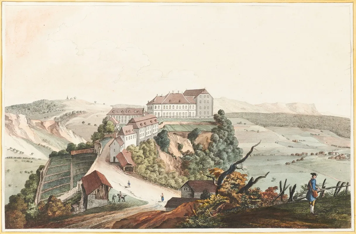 Vue Du Chateau De Thorberg Dans Le Canton De Berne