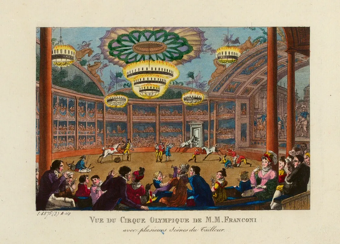 Vue Du Cirque Olympique De M M Franconi