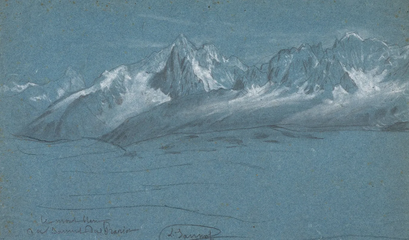 Vue Du Massif Du Mont Blanc Depuis Le Sommet Du Prarion Chamonix