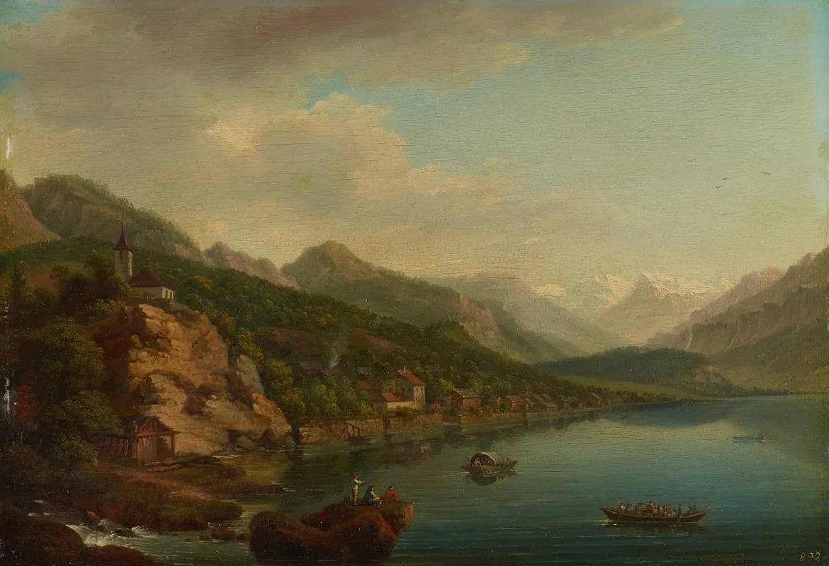 Vue Du Village Et Du Lac De Brientz 3