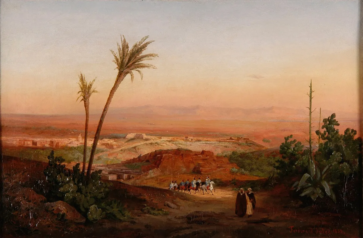 Vue Dune Partie De La Plaine Doran Wall Art by Ferdinand Duboc - High-Resolution Digital Print