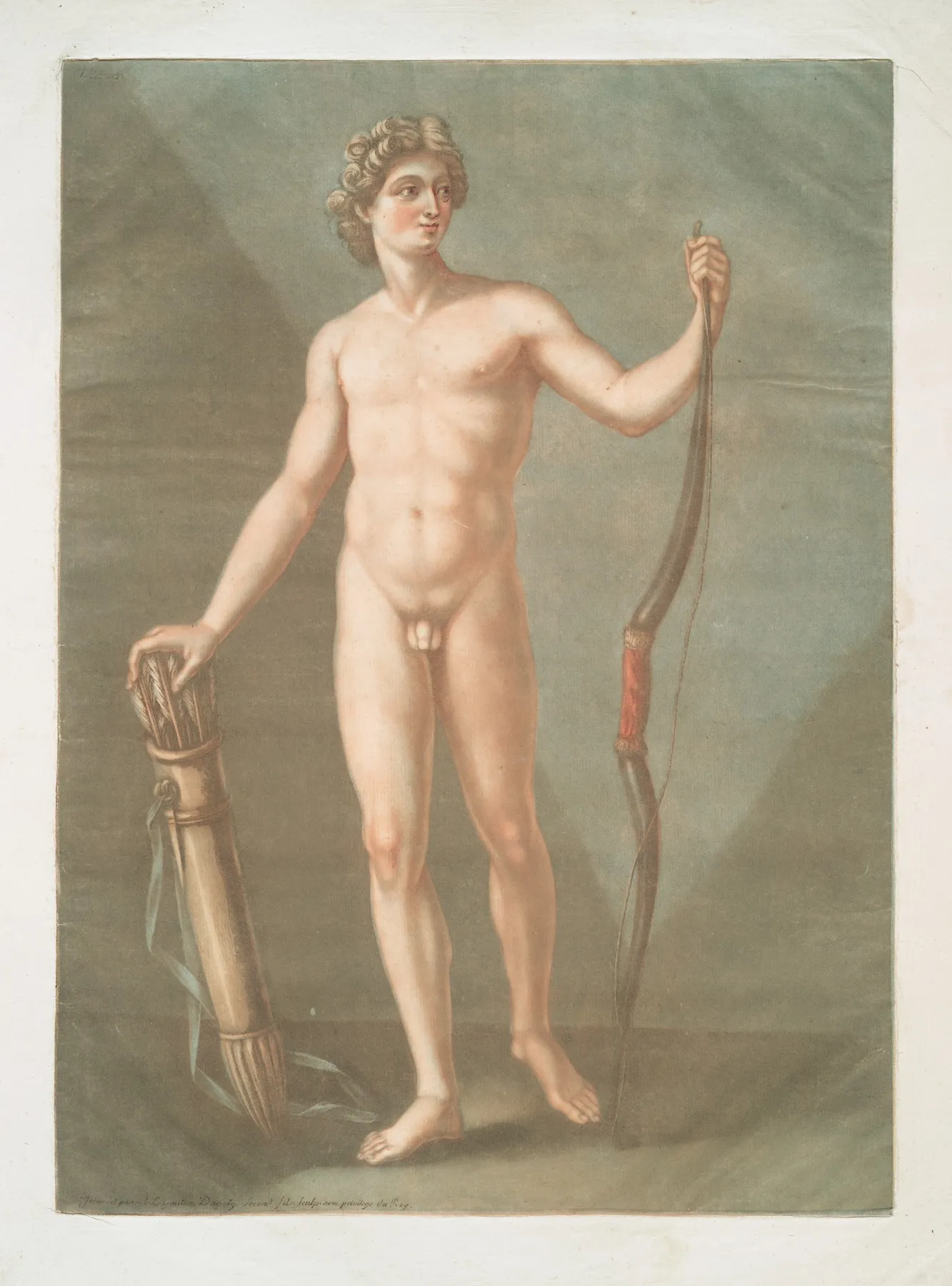 Vue Exterieure De Lhomme Male Wall Art by Arnauld Gautier d'Agoty - High-Resolution Digital Print