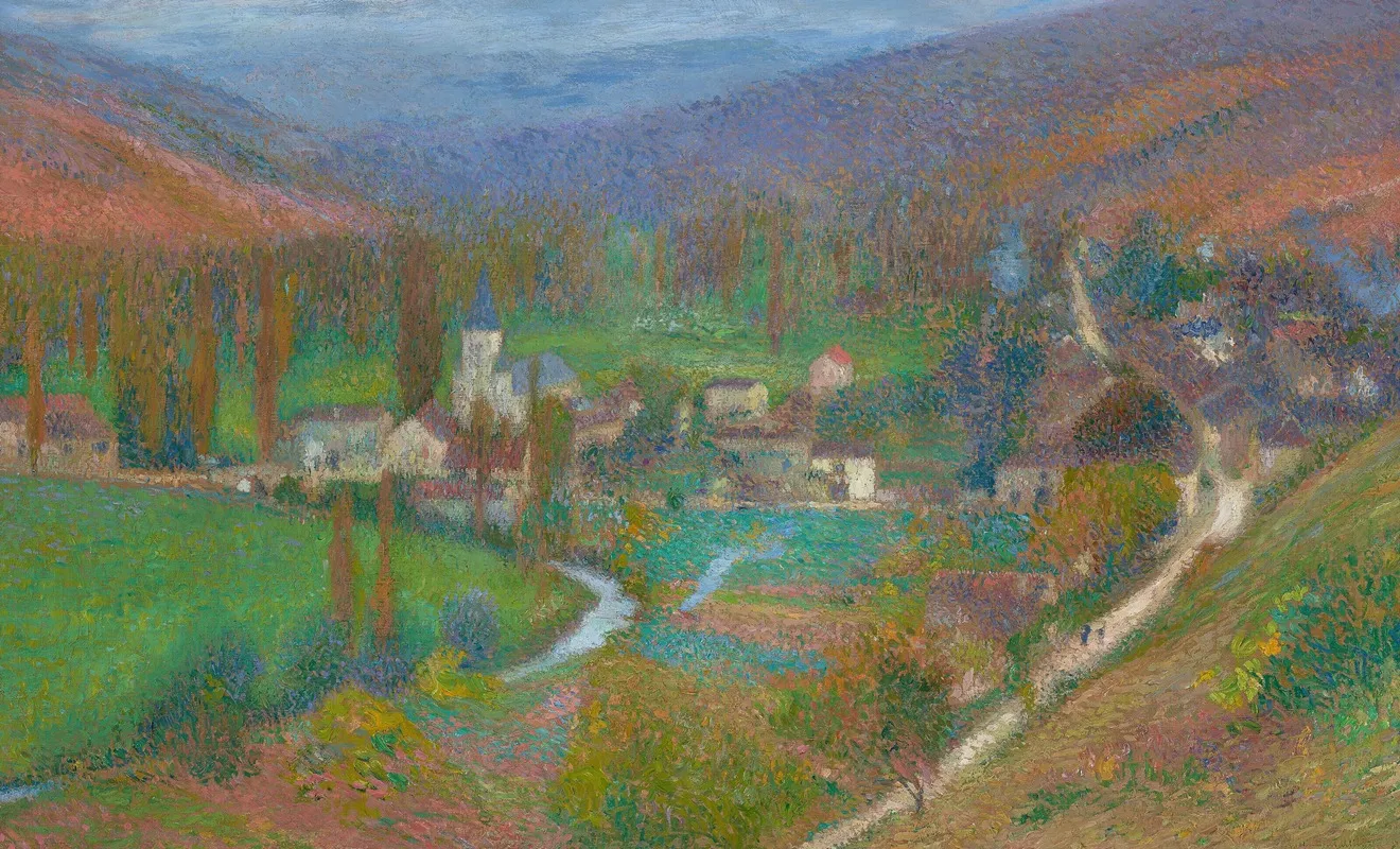 Vue Generale De Labastide Du Vert Du Haut Du Parc De Marquayrol 2 Wall Art by Henri Martin - High-Resolution Digital Print