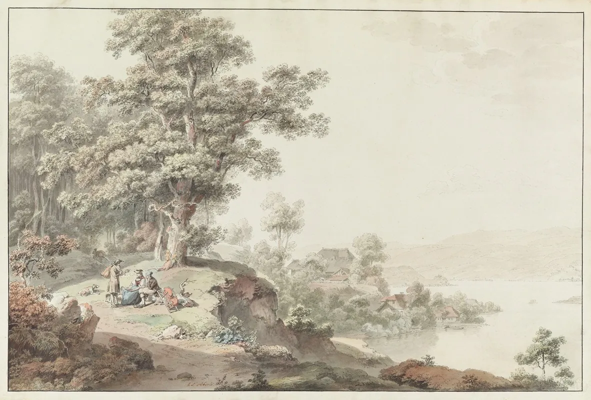 Vue Prise Aux Environs Du Lac De Bienne