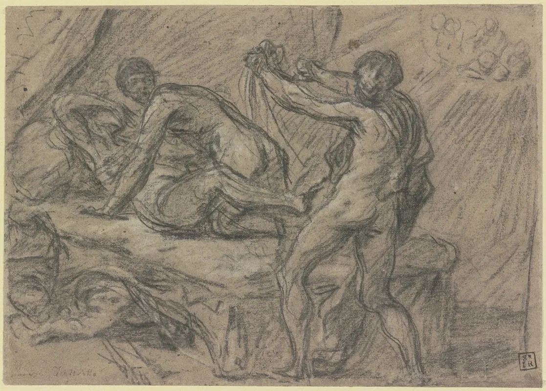 Vulkan Uberrascht Venus Und Mars Wall Art by Domenico Tintoretto - High-Resolution Digital Print