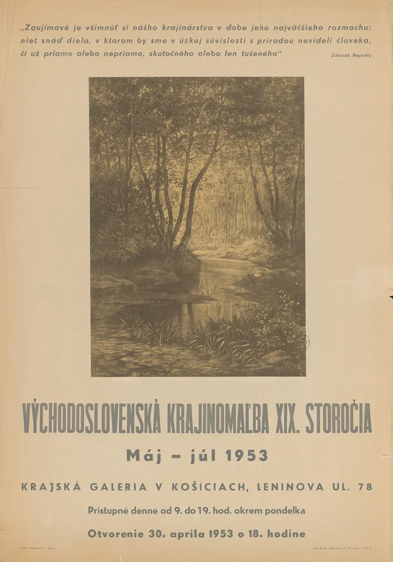 Vychodoslovenska Krajinomalba 19 Storocia
