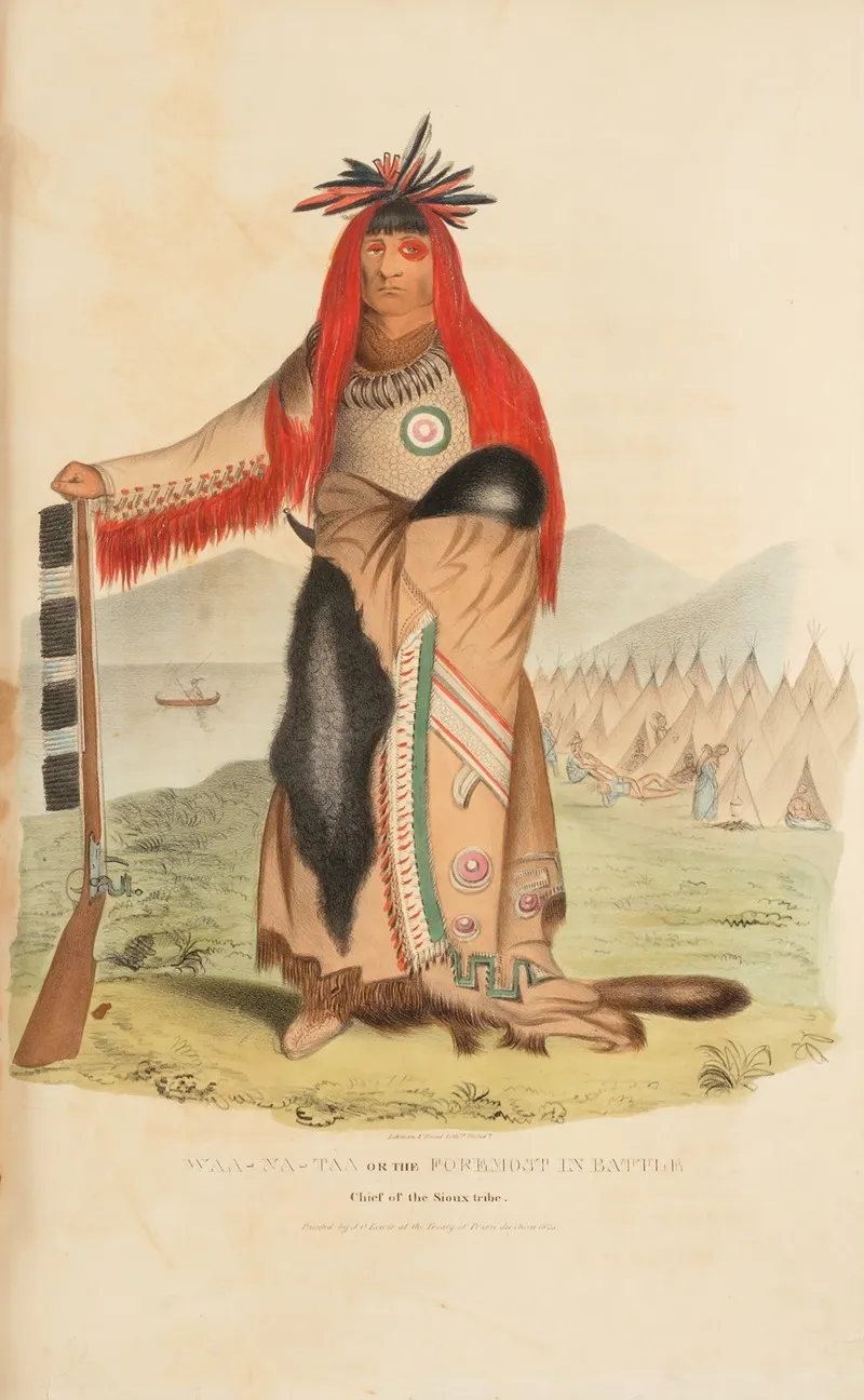 Waa Na Taa Or The Foremost In Battle Chief Of The Sioux Tribe