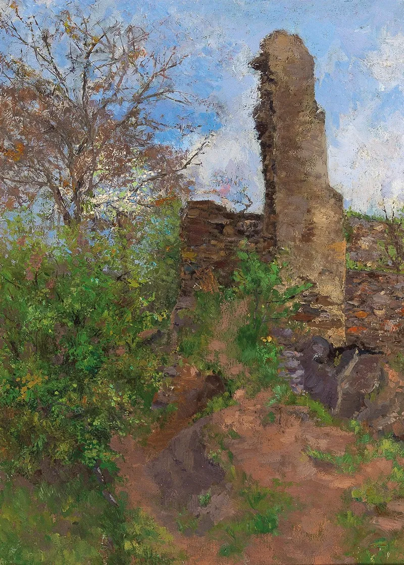 Wachau Town Wall In Stein Wall Art by Wilhelm Gause - High-Resolution Digital Print