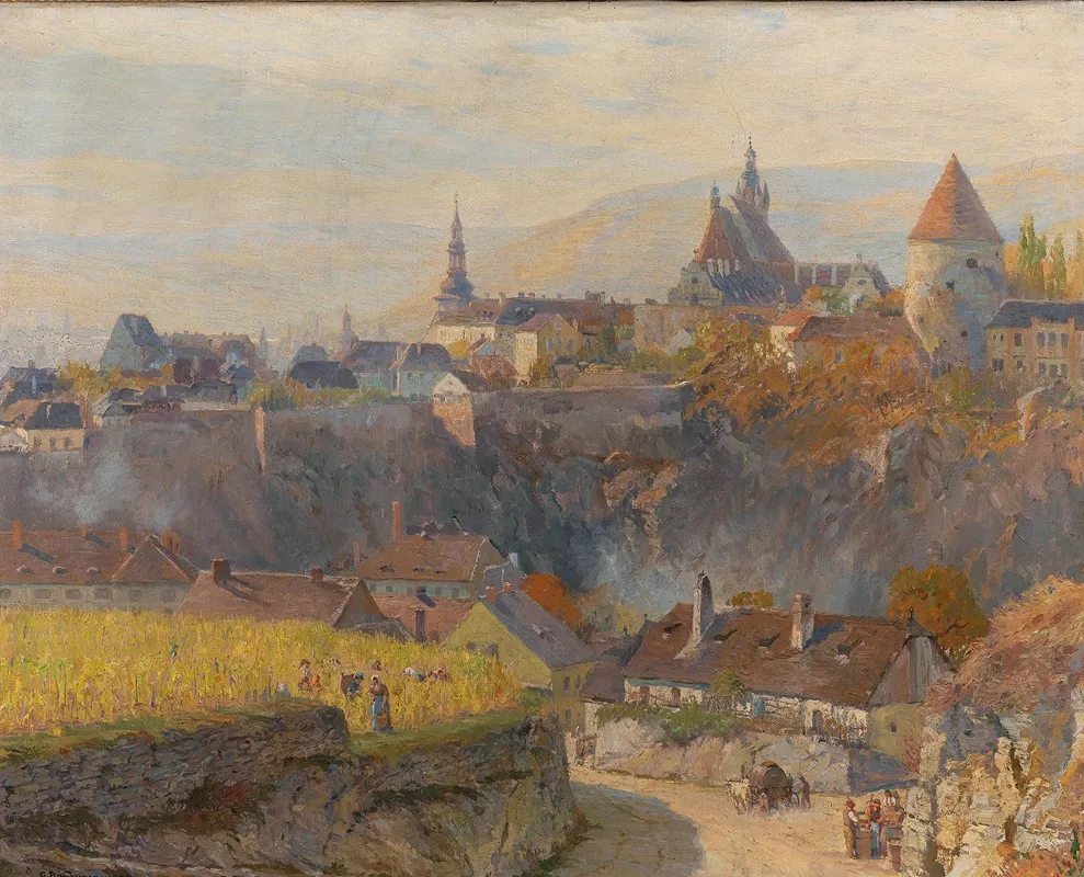 Wachau View Of Krems Wall Art by Gustav Bamberger - High-Resolution Digital Print