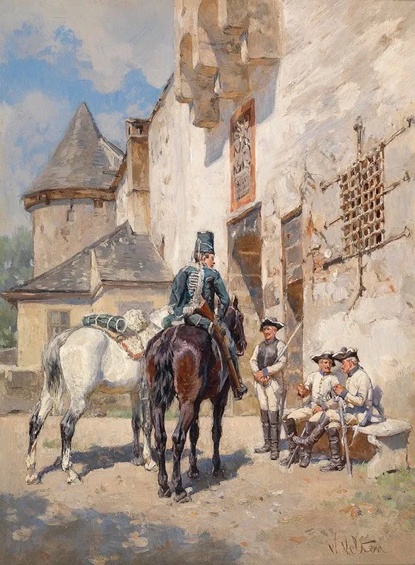 Wachposten An Der Stadtmauer