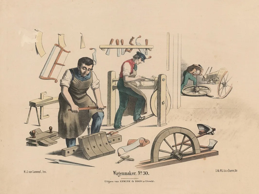 Wagenmaker No 30 Wall Art by Hendrik Jan van Lummel - High-Resolution Digital Print