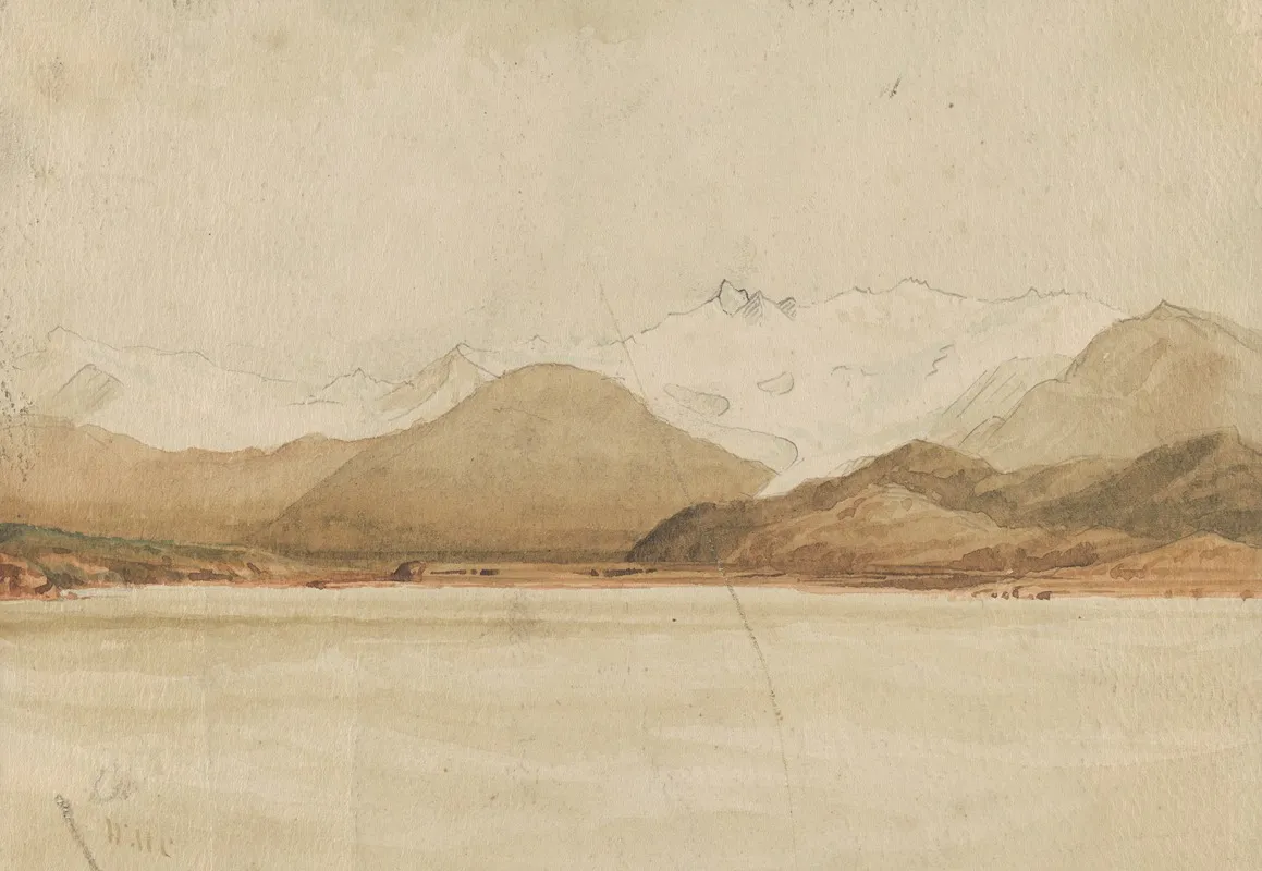 Waiau Glacier Mount Cook Range Wall Art by William Marshall Cooper - High-Resolution Digital Print