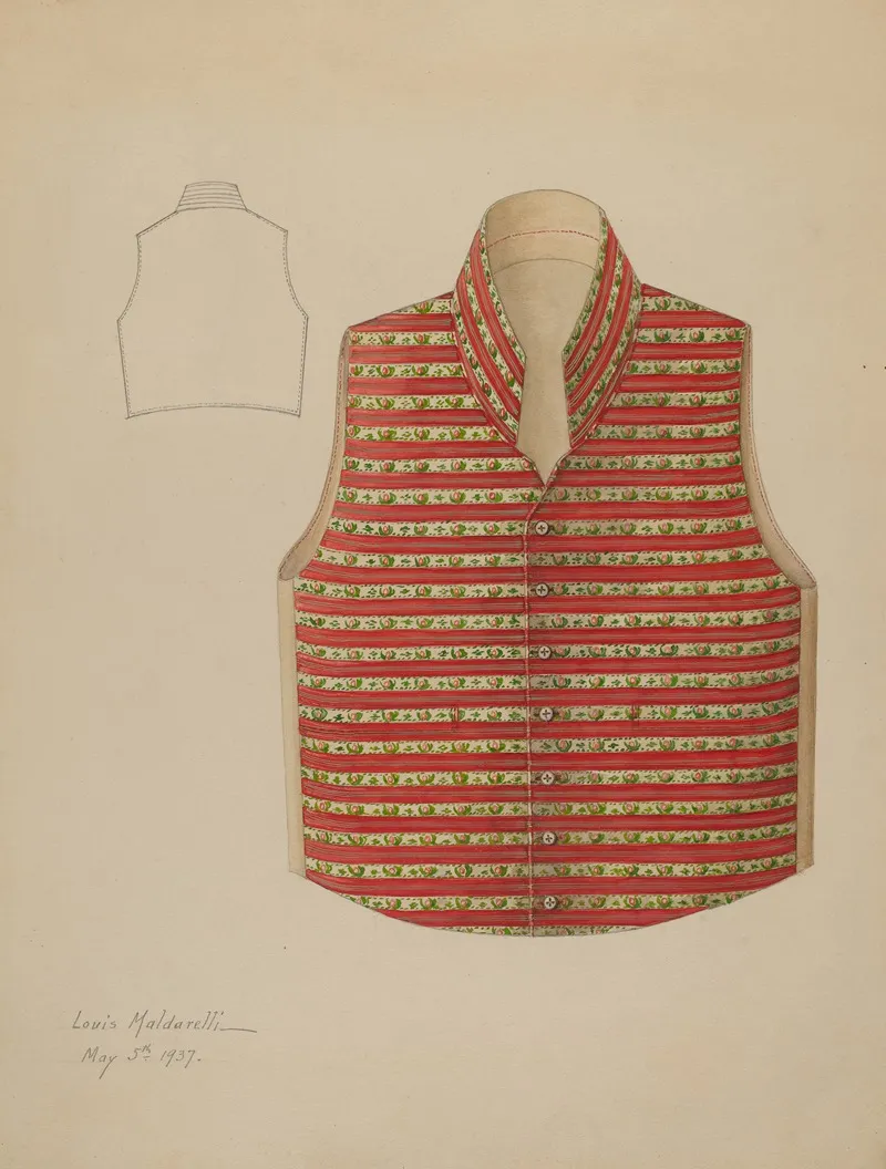 Waistcoat 18 Wall Art by Louis Maldarelli - High-Resolution Digital Print