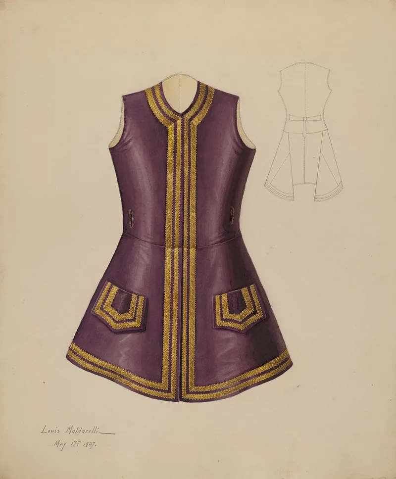 Waistcoat 19 Wall Art by Louis Maldarelli - High-Resolution Digital Print